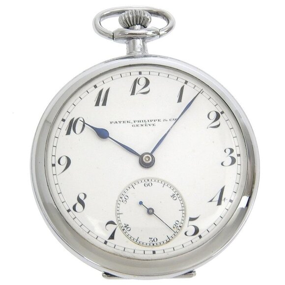 PATEK PHILIPPE 18jewels Pocket watch 1920 191034 Stainless Steel Hand Wind - Picture 1 of 8